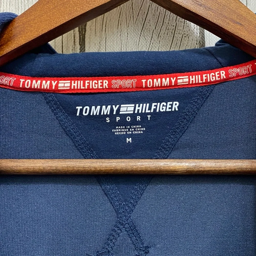 Tommy Hilfiger Sport Sweatshirt Hooded Zip Up Women’s Size Medium - Picture 8 of 11